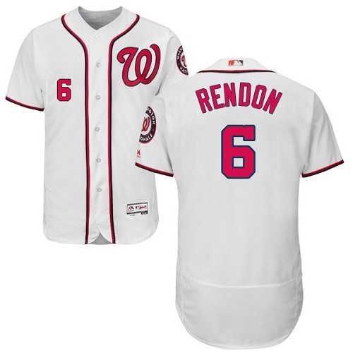 Nationals #6 Anthony Rendon White Flexbase Authentic Collection Stitched MLB Jersey - Click Image to Close